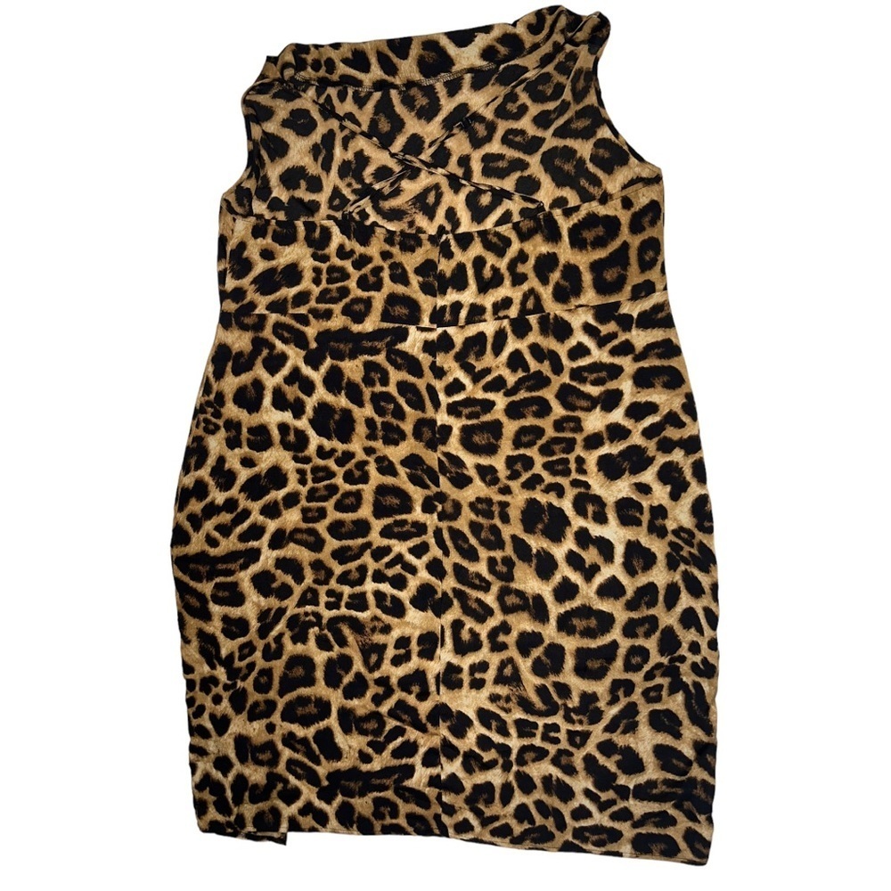 Shein Curve Leopard Print Midi Dress 4xl - image 5